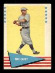1961 Fleer Max Carey Pirates Card #12