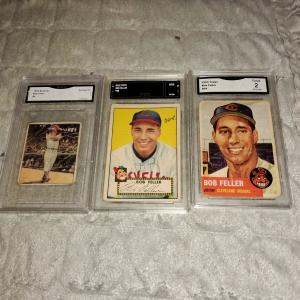 Bob Feller 1950 Bowman & 1952 Topps Cards