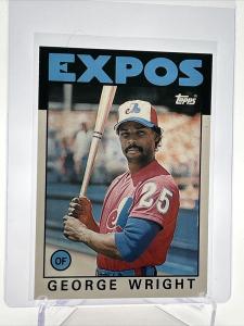 1986 Topps George Wright Baseball Card #128T