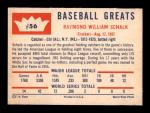 1960 Fleer Ray Schalk #56 Baseball Card