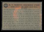 1960 Topps #465 Yankees Coaches Card Set