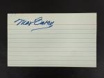Max Carey Signed 3x5 Pirates HOF Card