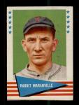 1961 Fleer Baseball Greats Rabbit Maranville Card