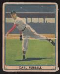 1941 Play Ball Carl Hubbell Baseball Card