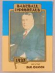 1980 SSPC Baseball Immortals Ban Johnson Card