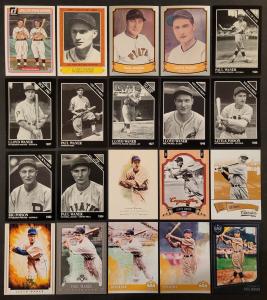 20 Unique Lloyd/Paul Waner Baseball Cards Lot