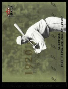 2002 Fleer Premium Al Simmons Legendary Dynasties Card