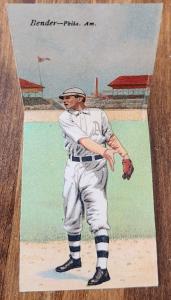 1911 Mecca Double Folder T201 Chief Bender Rube Oldring