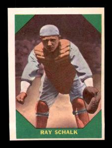 1960 Fleer Ray Schalk #56 Card EXMT+
