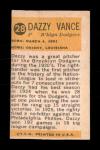 1963 Bazooka Dazzy Vance #28 Sports Card