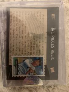 2020 Hank Greenberg 1/1 The Bar Sports Card