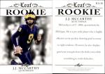 2023 J.J. McCarthy Leaf RC Rookie Card #RA-30