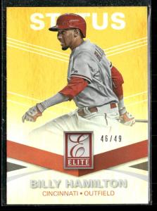2015 Panini Elite Billy Hamilton Status Gold #/49