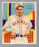1934-36 National Chicle Carl Hubbell Diamond Star Card