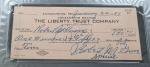 1951 Lefty Grove Signed Triple Check - Athletics