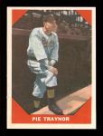 1960 Fleer Pie Traynor #77 Sports Card