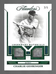 Charlie Gehringer 2023 Panini Flawless Dual Relics