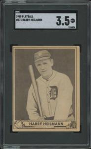 1940 Play Ball Harry Heilmann SGC 3.5 Card