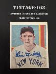 1934 Diamond Stars #11 Bill Dickey Autographed Card