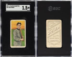 1909-11 T206 Zack Wheat HOF Card - Tolstoi