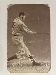 Hank Greenberg 1939-46 Exhibit Card MLB