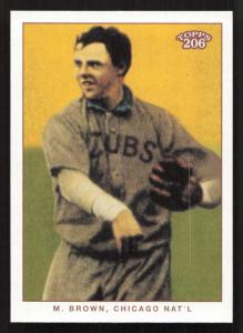 2002 Topps 206 Mordecai Brown #450 Sports Card