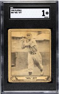 1940 Play Ball Mel Ott #88 Vintage Baseball Card