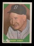 1960 Fleer Dazzy Vance Brooklyn Dodgers Card