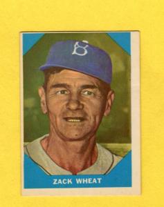 1960 Fleer Zack Wheat #12 Brooklyn Dodgers Card