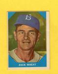 1960 Fleer Zack Wheat #12 Brooklyn Dodgers Card
