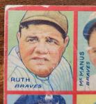 1935 Goudey 4-in-1 Babe Ruth Sports Card