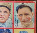 1935 Goudey 4-in-1 Babe Ruth Sports Card