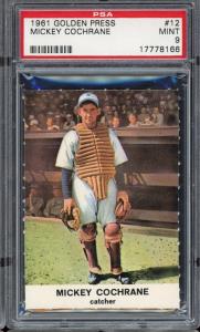 1961 Golden Press Baseball Mickey Cochrane PSA 9