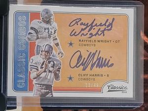2016 Classics Rayfield Wright & Cliff Harris Dual Auto