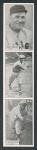 1928 R315 Uncut Strip Rogers Hornsby & Friends