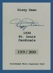 Dizzy Dean St. Louis Cardinals Plutograph #/200