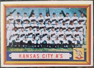 1957 Kansas City A's Topps Baseball Card #204