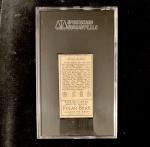 Frank Baker 1911 T205 Polar Bear Card