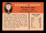 1961 Fleer Max Carey #12 Sports Card