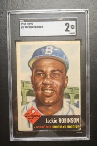 1953 Topps Jackie Robinson #1 SGC 2 Card