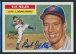 2005 Topps Heritage Bob Feller On-Card Auto