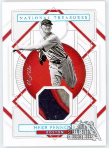Herb Pennock 2021 Panini National Treasures Patch Card