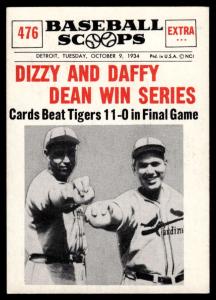 1961 Nu-Card Scoops Baseball Cards - Choose One