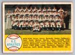 1958 Topps Kansas City A's Team Card