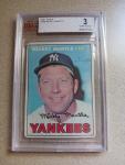 1967 Topp's Mickey Mantle Card #150 Beckett 3