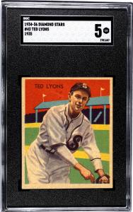 1934/36 Diamond Stars Ted Lyons Card #43