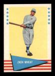 1961 Fleer Zack Wheat Card #86