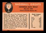 1961 Fleer Zack Wheat Card #86