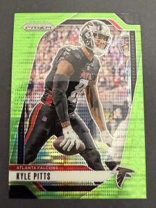 Kyle Pitts 2024 Panini Prizm Neon Green Card