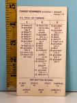 Charlie Gehringer 1937 Strat-O-Matic Game Card